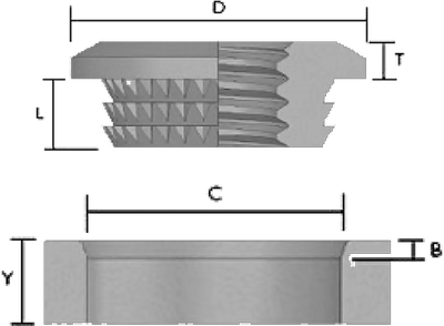 GÄNGINSATS REGULAR HEAD Ritning
